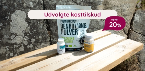 Kosttilskud - Op til 20 %